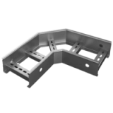 Горизонтальный поворот лестничного лотка 90° 100х100х1.2 мм